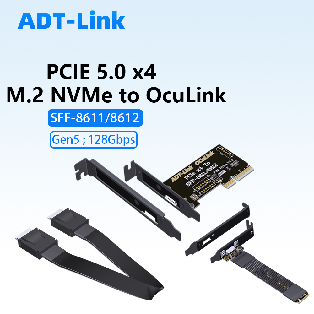 Oculink Egpu Dock Graphics Card - อะแดปเตอร์ PCIE 5.0 X4 Gen5 M.2