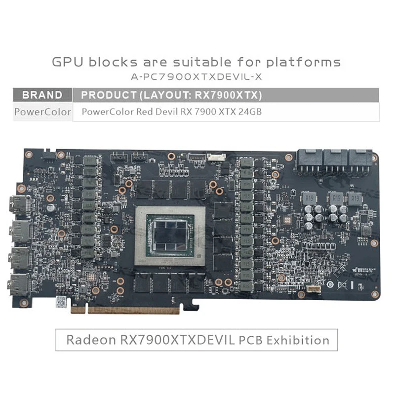 บล็อกน้ำระบายความร้อน GPU Byks - Rx 7900 Xtx 24Gb Video Card บทวิจารณ์และราคา