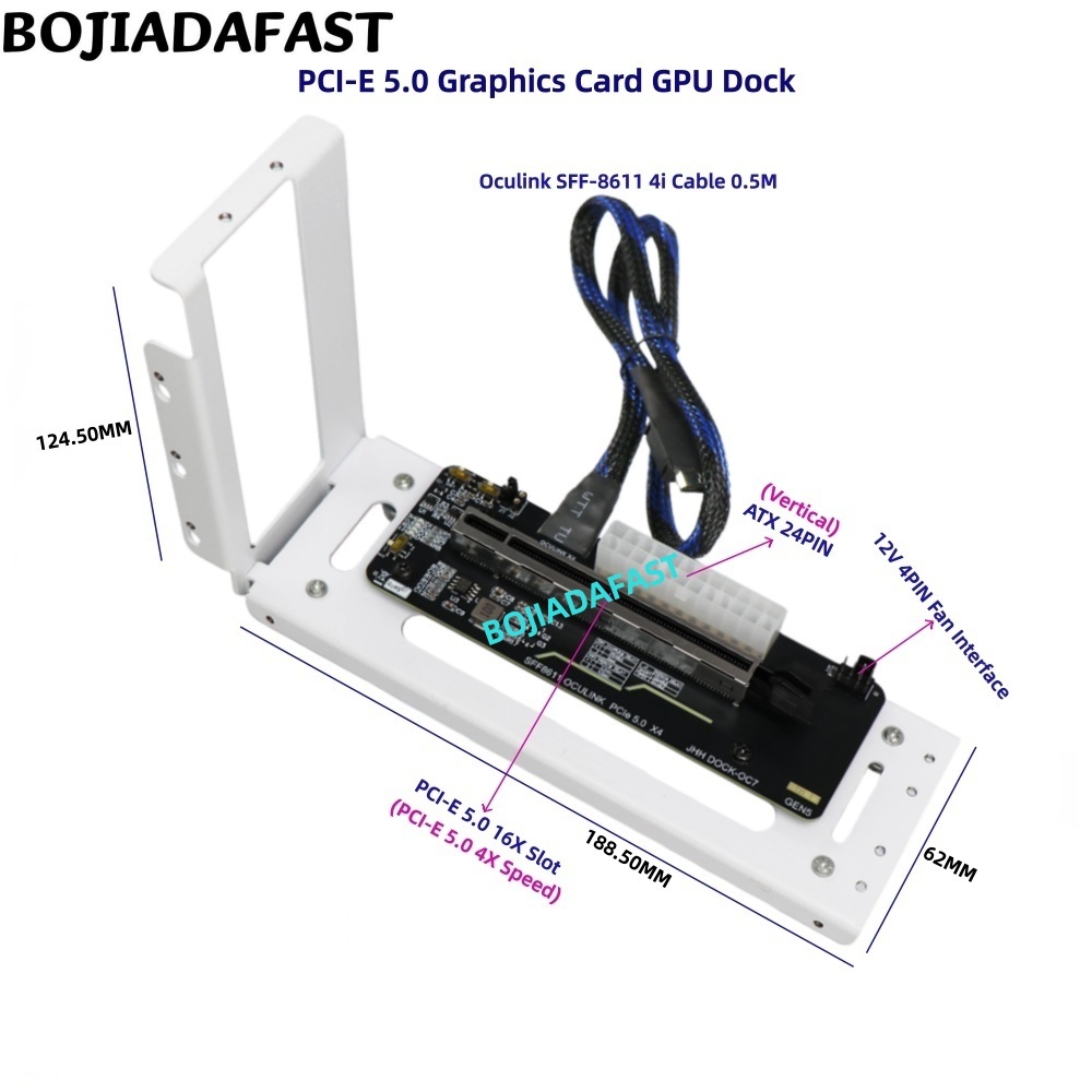 การ์ดจอภายนอก PCI-E 5.0 X4 OCu - Oculink Egpu Dock Graphics Card บทวิจารณ์และราคา